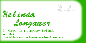 melinda longauer business card